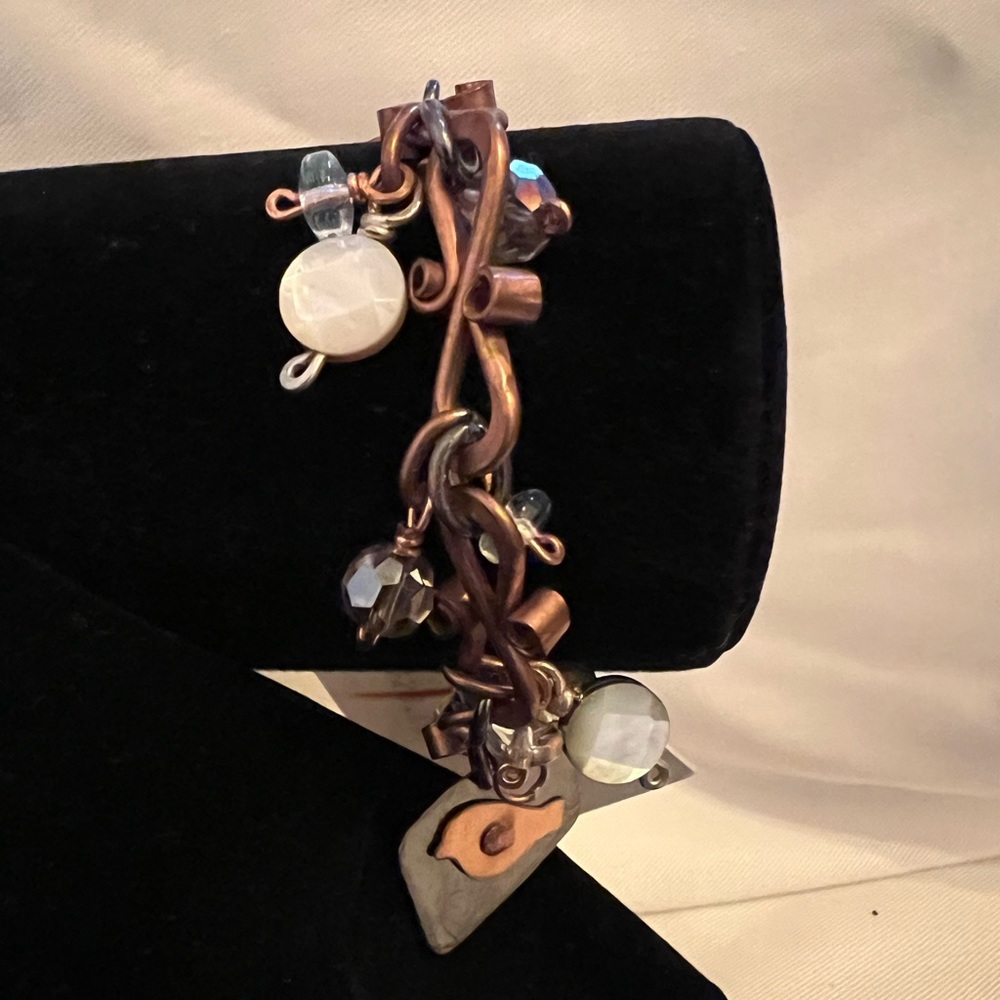 Cute Rose Gold with jewels fashion bracelet